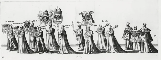 Stemma imperiale al corteo funebre dell