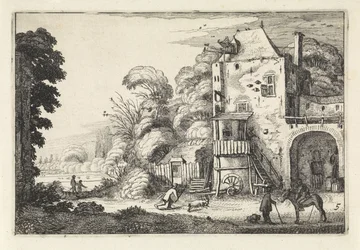 Osteria in un paesaggio
