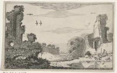 Pastore presso una rovina (serie: Rovine)