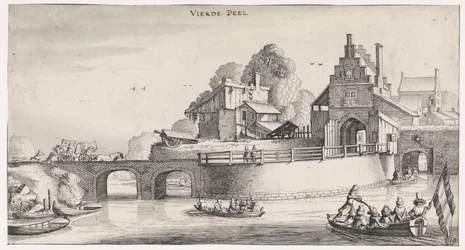 Porta della città con ponte sull