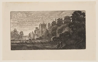 Lo "Spaernwouder" o "Amsterdamsche Poort" di Haarlem, da Sei paesaggi