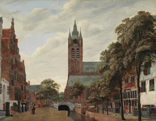 Veduta del canale Oude Delft, Delft