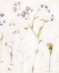 Phlox e garofano, c. 2018 (acquerello su carta)