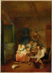 Interno, mattina (dipinto su tela)