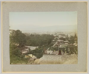 Una città di Kyoto da Maruyama, Giappone