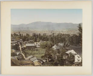 Kyoto, Giappone (foto colorata a mano)