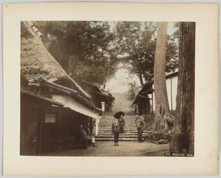 Midzutani, Nara, Giappone (foto b/n colorata a mano)