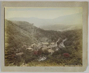 Nuova strada, Kiga, vicino a Miyanoshita, prefettura di Kanagawa, Giappone