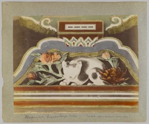 Gatto che dorme, dettaglio da Tōshō-gū, Nikko, Giappone