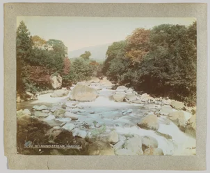 Ruscello a Miyagino, Hakone, Prefettura di Kanagawa, Giappone