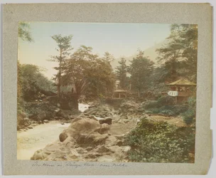 Casa da tè sul fiume Daiya, vicino a Nikko, Giappone