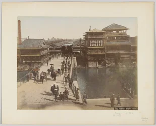 Yebisu Bashi, Osaka, Giappone, ca. 1890