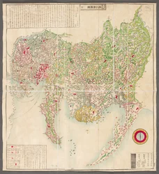 Mappa delle province di Owari e Mikawa, di Otagiri Shunkō