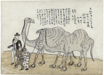 Cammello con guardiani, pubblicato nel 1821