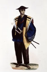 Ufficiale giapponese, 1860 (incisione)