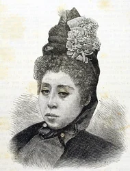 Era Meiji. Principessa Komatsu del Giappone. Illustrazione del 1887
