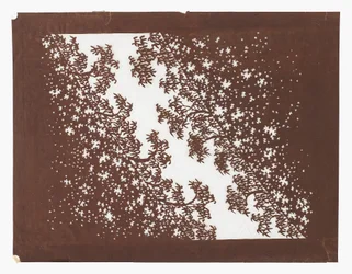 Stencil di carta (katagami), fine XIX secolo