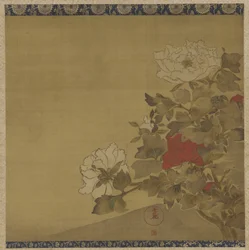 Peonie, periodo Edo
