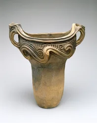Vaso con Motivo a Spirale, c.7500-300 a.C.