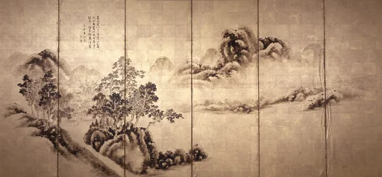 Recto: Paesaggio dopo Mi Fei, c.1810