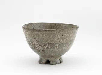 Ciotola da tè in stile mishima, ceramica Karatsu