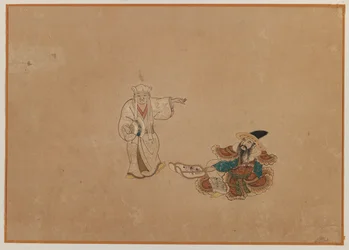 Due figure, foglio di album