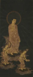 Discesa di benvenuto della triade di Amida Buddha
