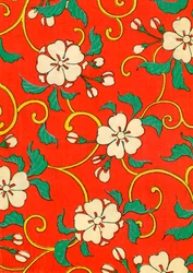 Stampa su legno di fiori di melo