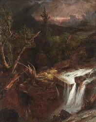 La Gola - Una Scena di Tempesta nelle Montagne Catskill, 1851
