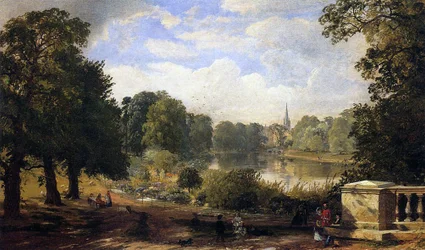 Il Serpentine, Hyde Park, Londra, 1858