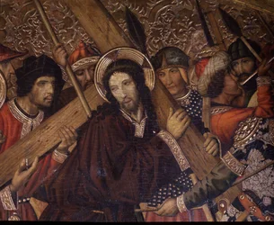 Strada per il Calvario, particolare della tavola