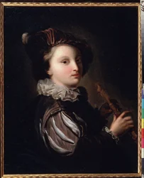 Il giovane paggio con il flauto di canna