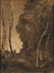 Paesaggio con alberi