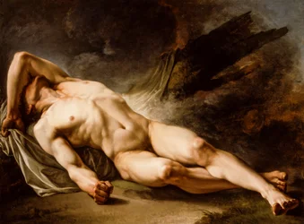 Ettore dormiente (olio su tela)