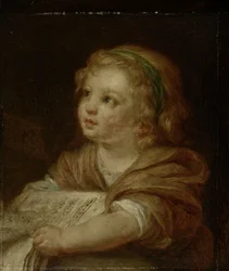 Ragazza con libro di musica