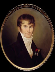 Ritratto di Claude Francis, Barone de Meneval (1778-1850) segretario di Napoleone Bonaparte. Dipinto di Jean Baptiste Isabey (1767-1855)