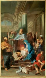 La presentazione di Gesù (dipinto su tela)