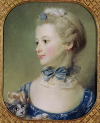 Giovane ragazza con un gatto