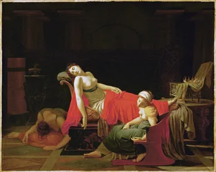 Morte di Cleopatra (olio su tela)