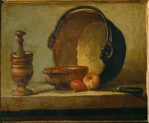 Il calderone di rame... (olio su tela)