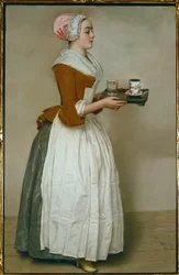 La Chocolatiere. Pastello (pastello su carta)