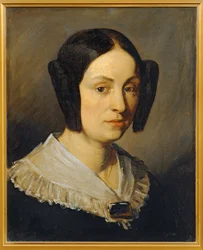 Ritratto di Augustine Fournerie, nata Dore (dipinto su tela)