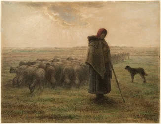 Pastora e il suo gregge