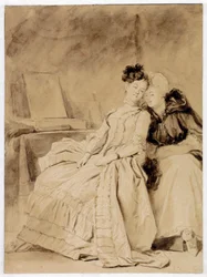 La conversazione intima, 1778 circa (inchiostro su carta)