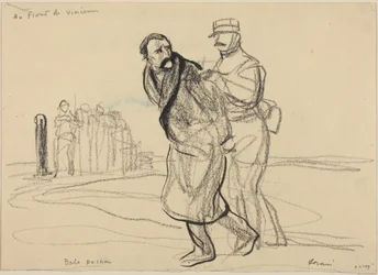 Al fronte di Vincennes. Bolo pacha, 1914-1919 circa (carboncino su carta)