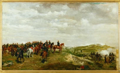 Napoleone III alla battaglia di Solferino (olio su tela)
