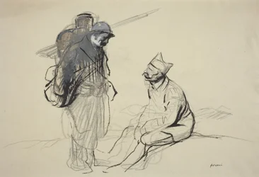 Poilu e Tommy in conversazione