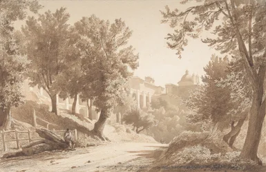 Veduta di Ariccia, 1853