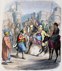 Emina Nosratli attende il ritorno del figlio vittorioso Ibrahim Pacha (1789-1848) al Cairo dopo la campagna araba del 1818