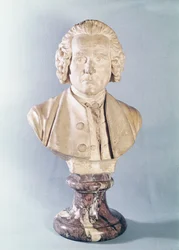 Busto di Jean-Jacques Rousseau (1712-78) (marmo)
